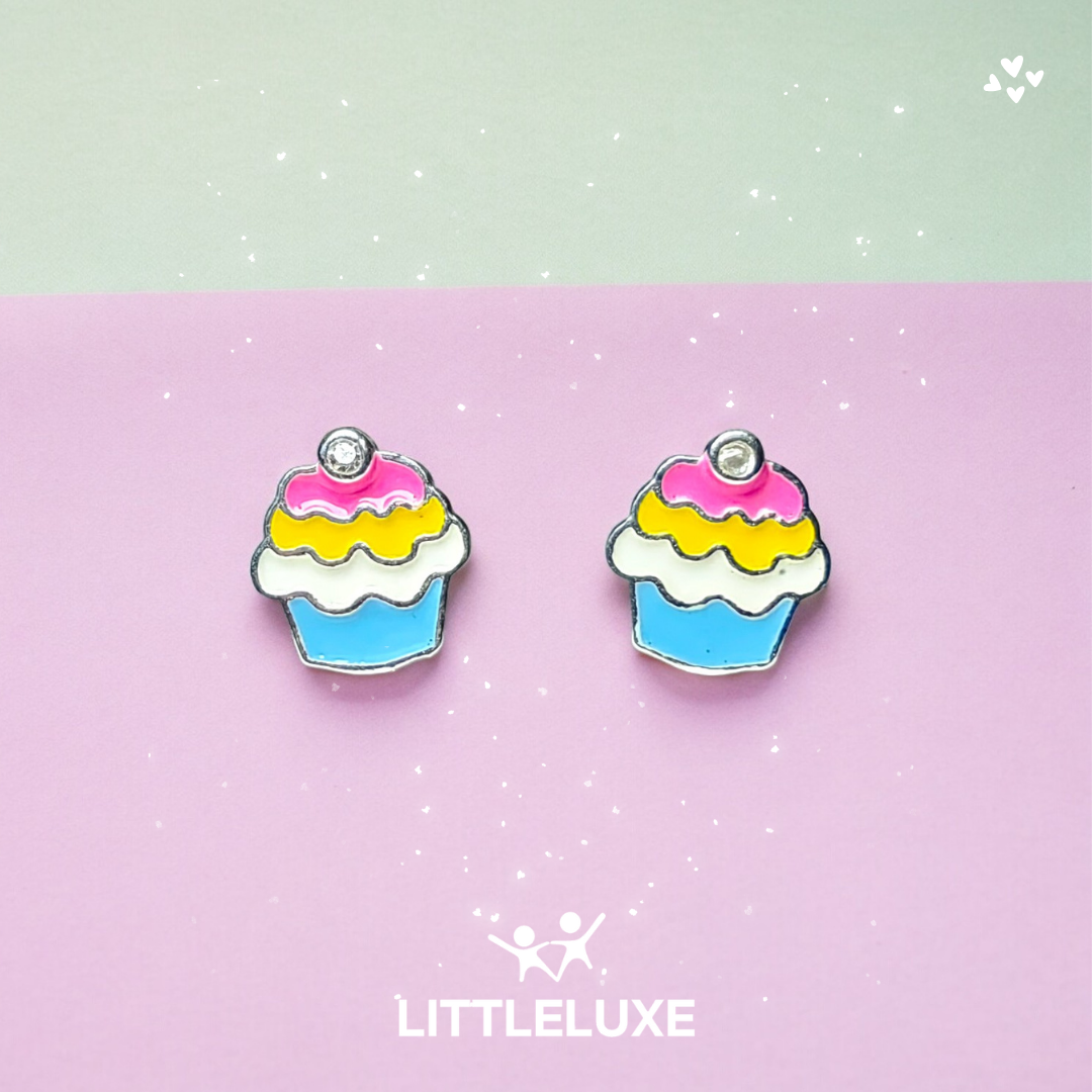 Benim Küçük Cupcake'im Gümüş Kız Çocuk Küpe