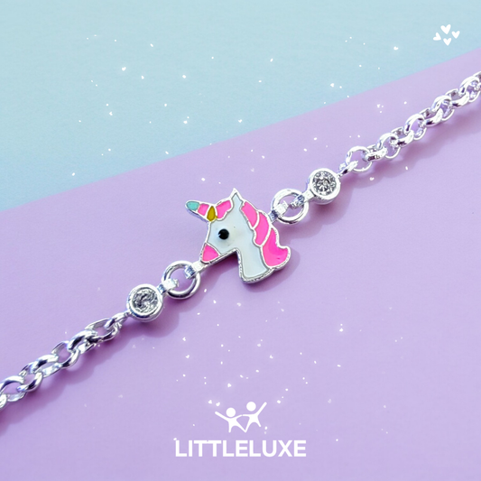 Unicorn Gümüş Çocuk Bileklik
