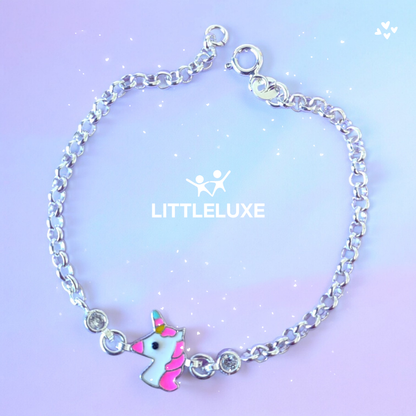 Unicorn Gümüş Çocuk Bileklik